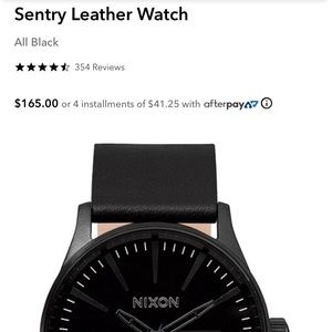 Nixon The Sentry watch.